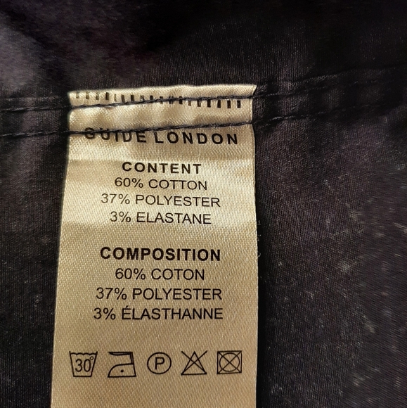 Guide London Premium Range Stretch Button Up Shirt Size Med - Picture 3 of 11